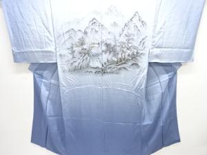 アンティーク　山水風景模様男物長襦袢